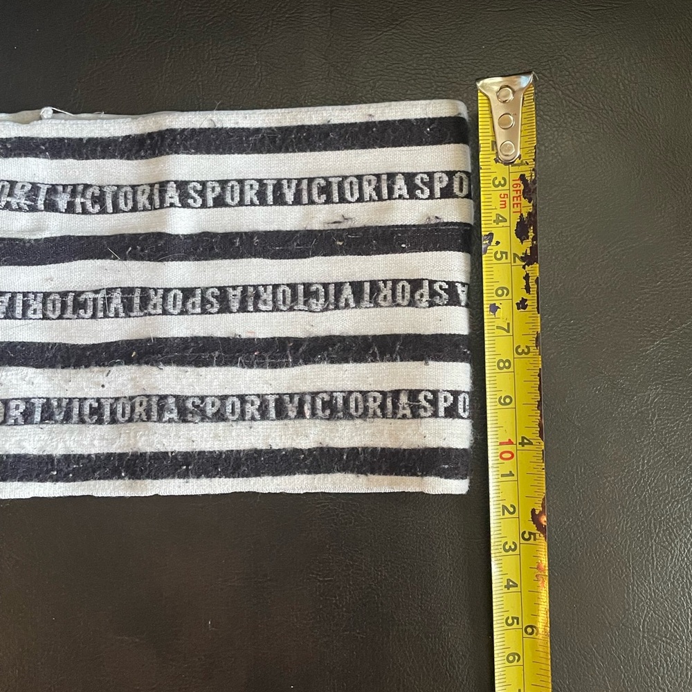 Women’s Victoria’s Secret striped black & white logo waist compression band O/S - Picture 7 of 8